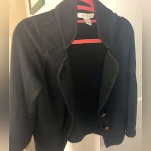 White House black market black two button sweater